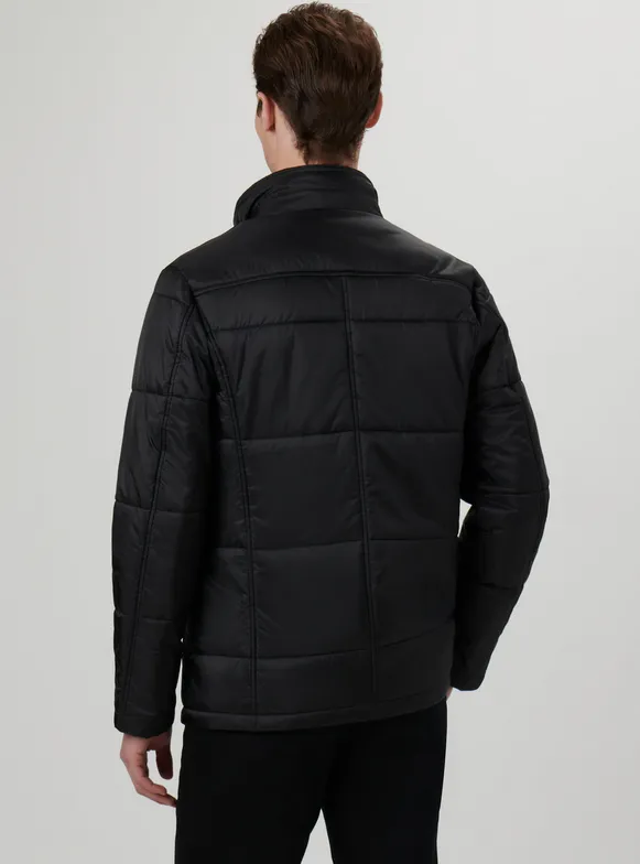 Bugatchi Quilted Three Quarter Jacket, Caviar