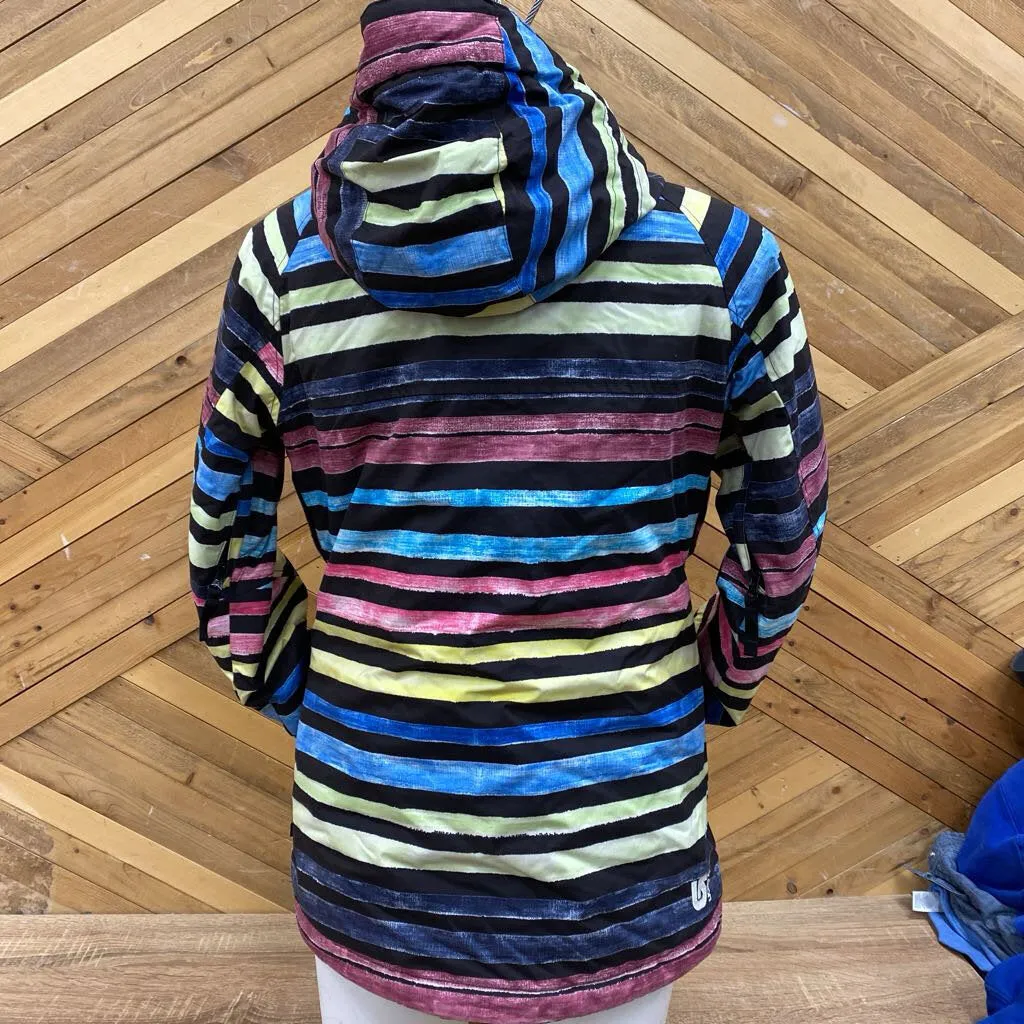 Burton- Women's Striped Insulated Ski Jacket- MSRP $320: Multicolor-women-SM