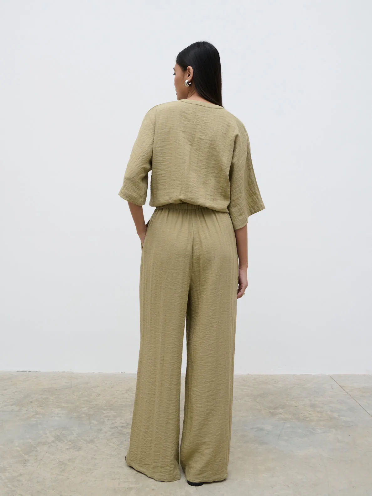 Carey Easywear Jumpsuit - Olive