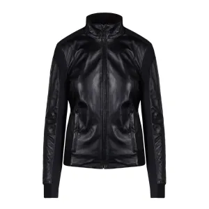 Cavalleria Toscana Leather & Jersey Bomber