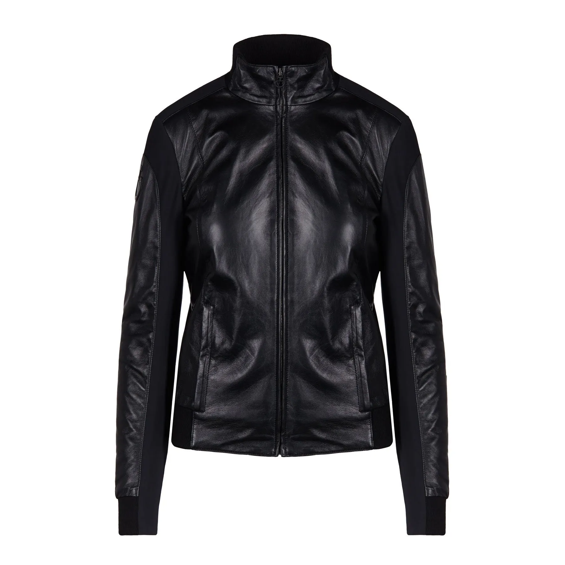 Cavalleria Toscana Leather & Jersey Bomber