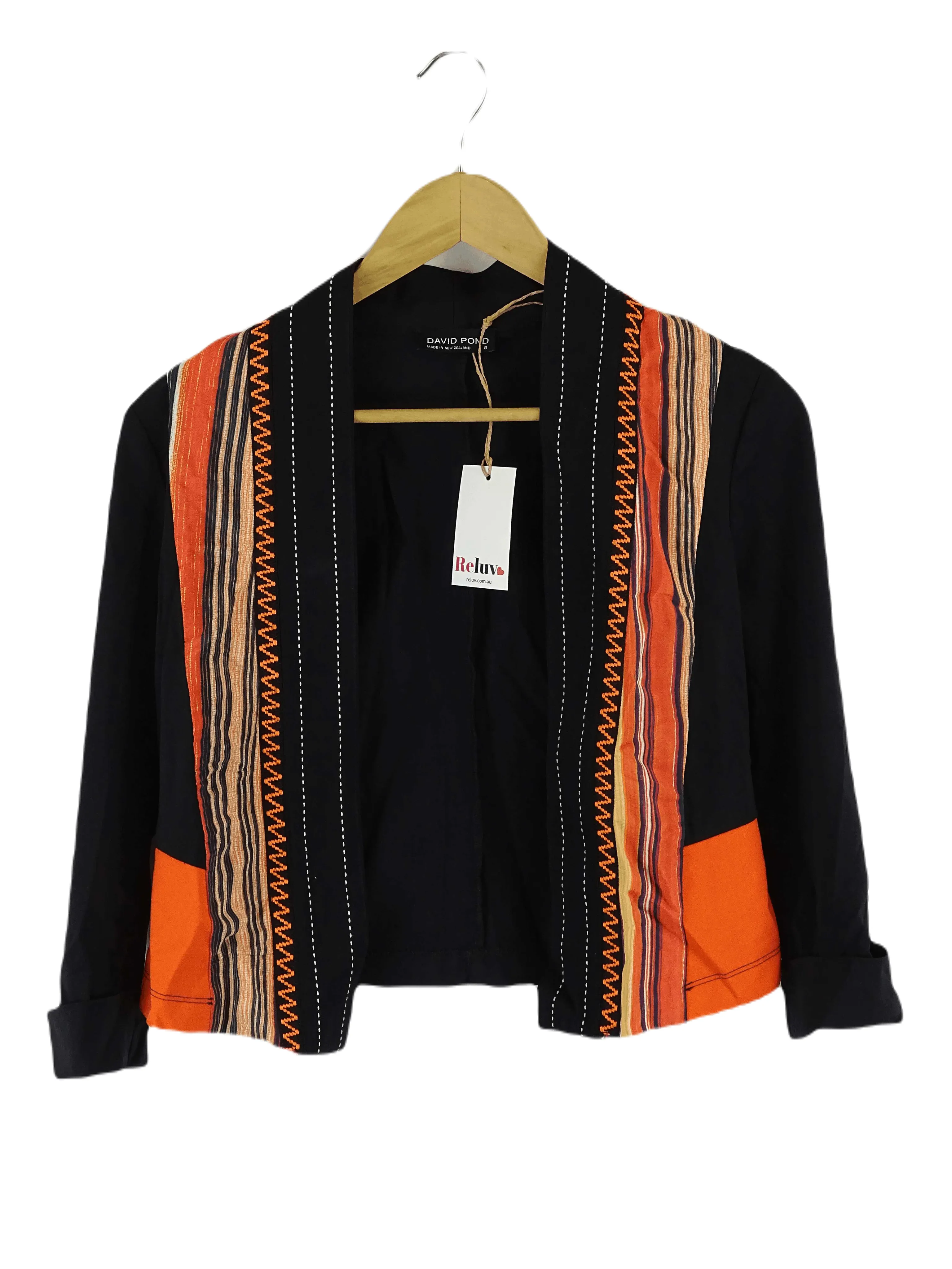 David Pond Black And Orange Jacket 8