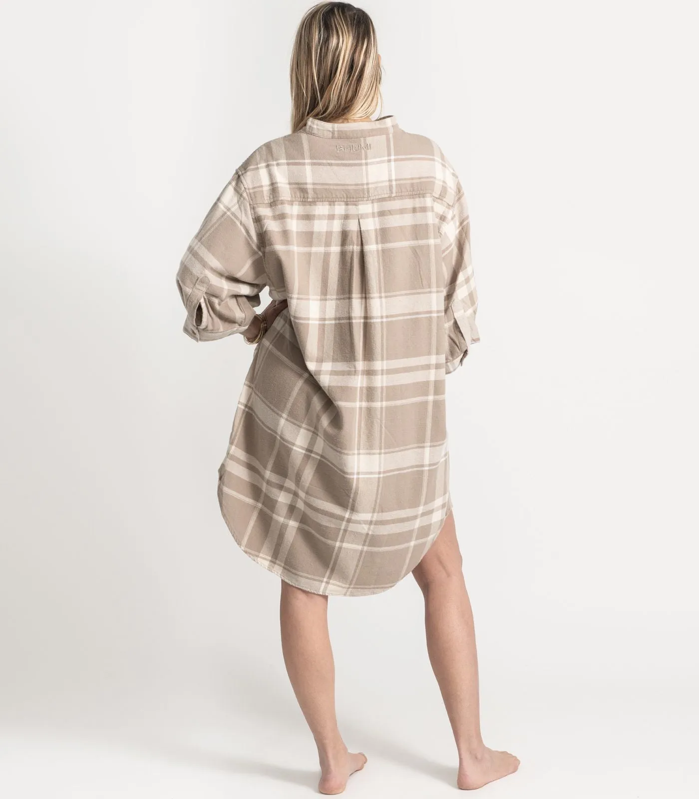 Flannelette Night Shirt - Plaid