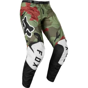 Fox Racing  Youth Green Camo 180 BNKR Pants Heat Abrasion Resistant Stretch Zip