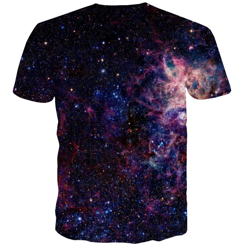 Galaxy T shirts Men Planet Tshirt Printed Starry Sky T-shirts 3d Colorful Shirt Print Harajuku T-shirts Graphic