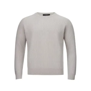 Gran Sasso Elegant Cashmere Men's Gray Sweater