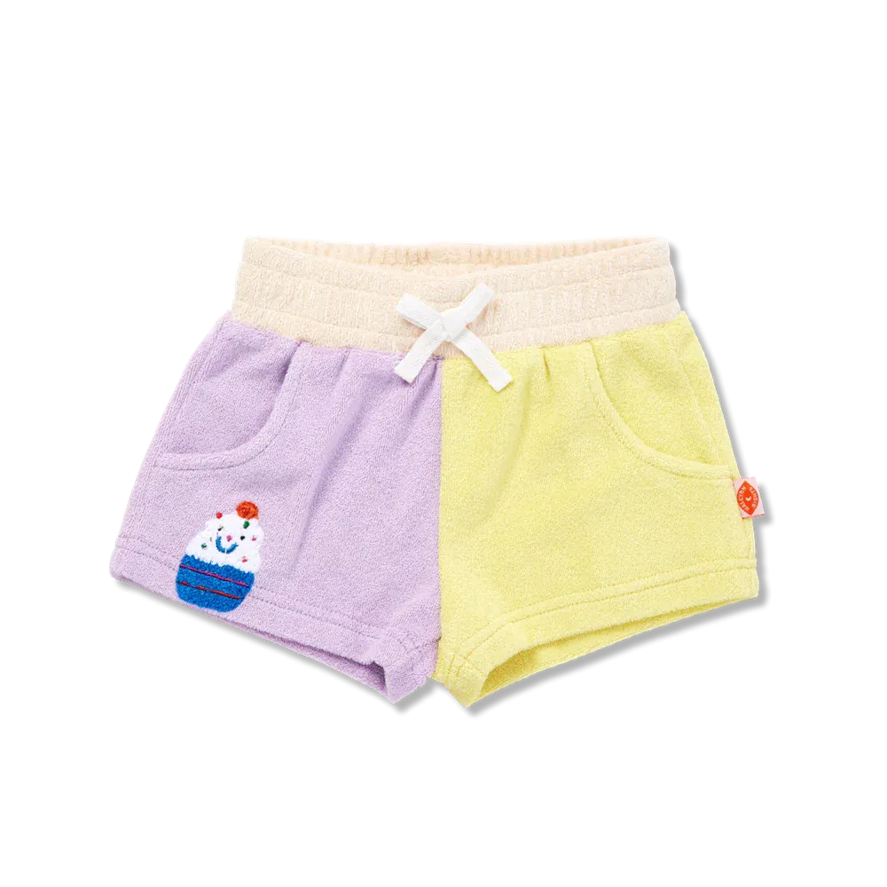 HALCYON NIGHTS ICE CREAM TERRY SHORTS