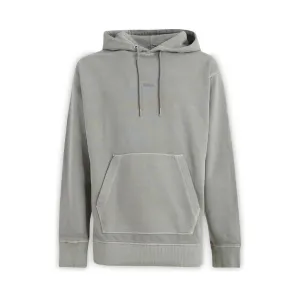 Hugo Boss Elegant Grey Cotton Hooded Sweatshirt