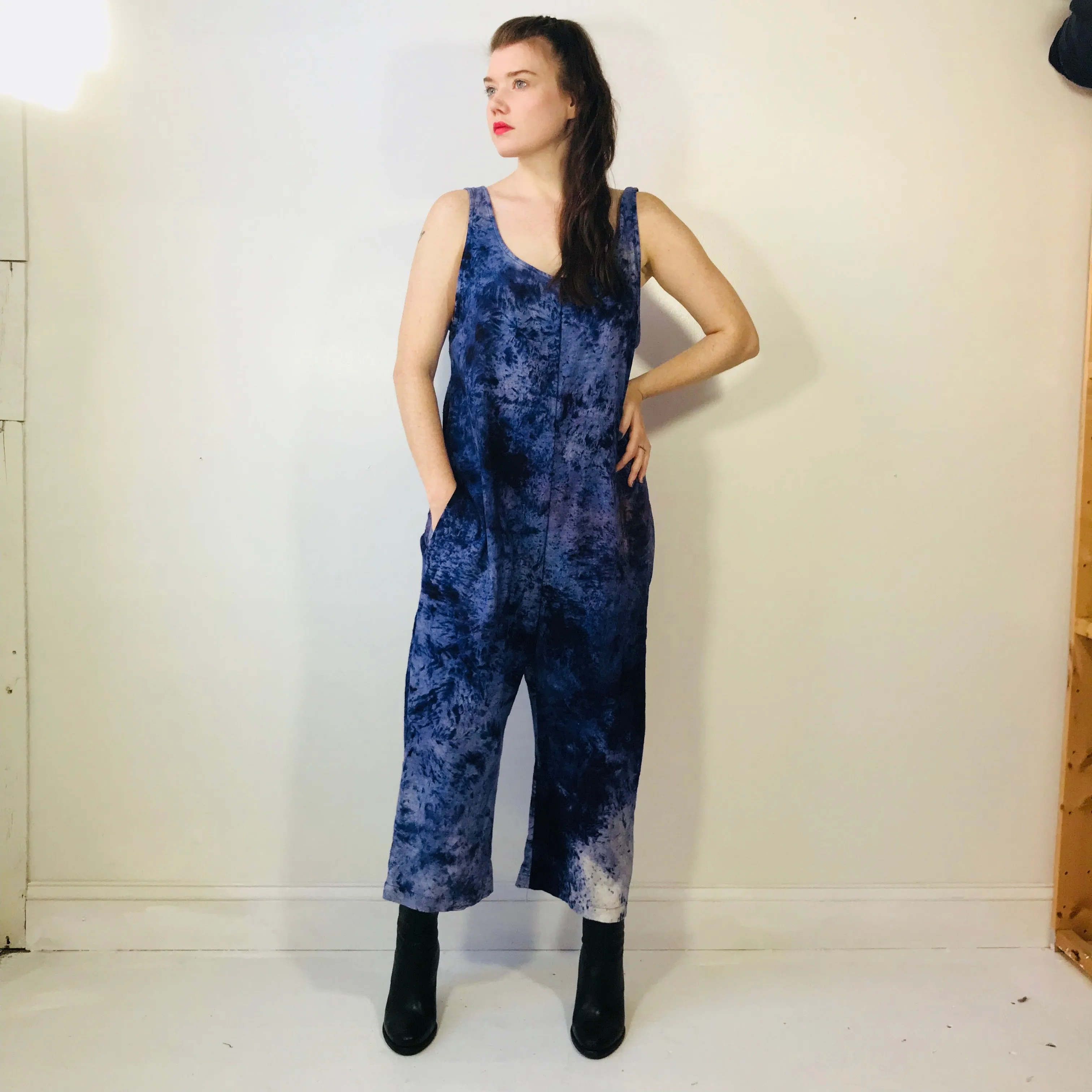 James Jumpsuit in Raw Silk