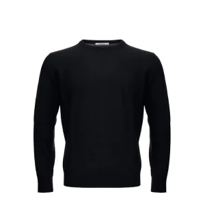 KANGRA Elegant Black Wool Sweater for Men