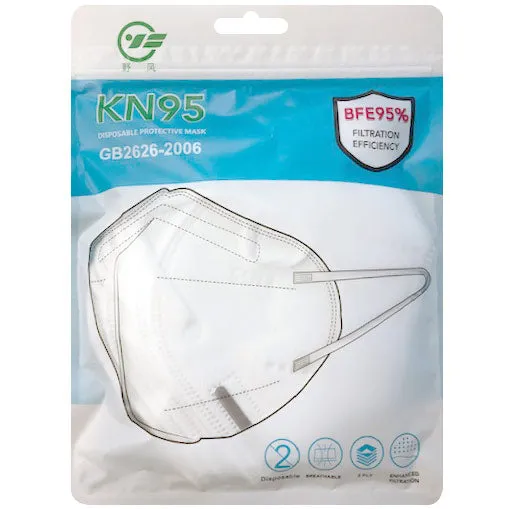 KN95 Protective Face Masks, 5 Layers of Protection, Pack of 10 - KN95-FM-10