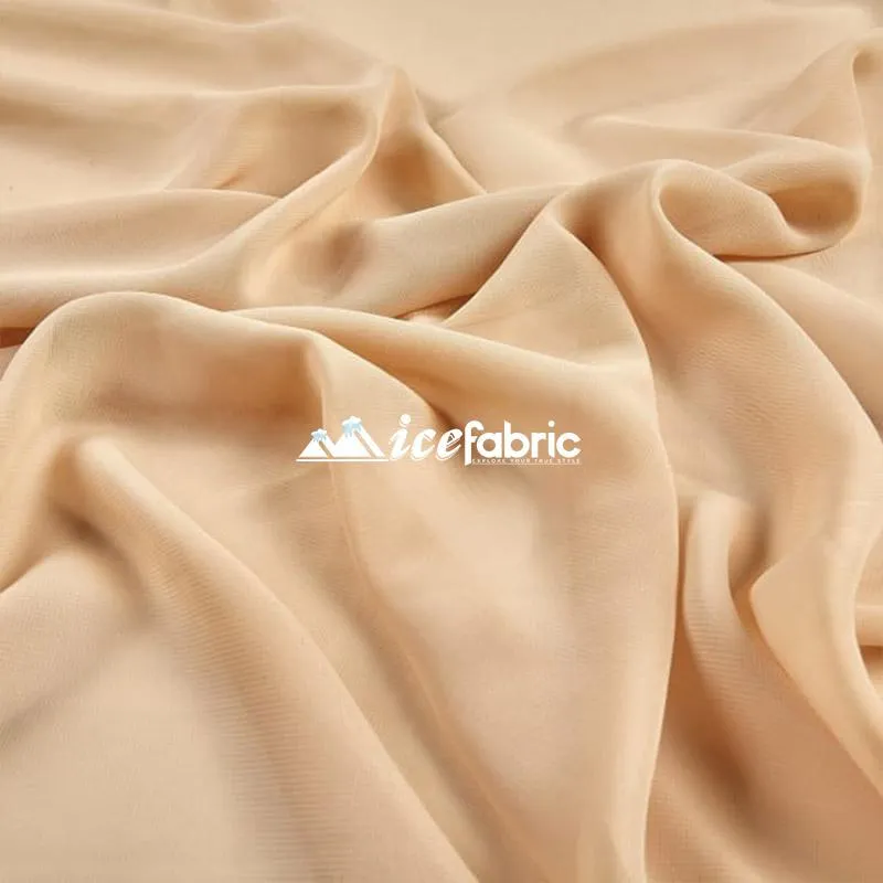 Mia Poly Chiffon Fabric / 60" Wide Soft Sheer Chiffon Fabric