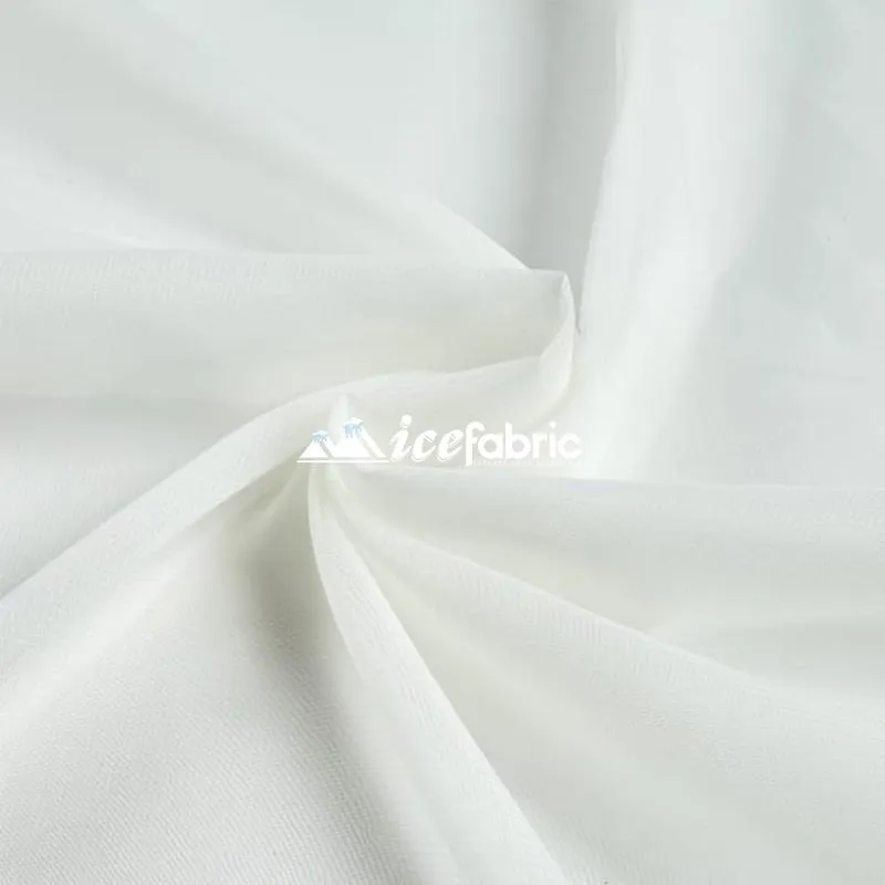 Mia Poly Chiffon Fabric / 60" Wide Soft Sheer Chiffon Fabric