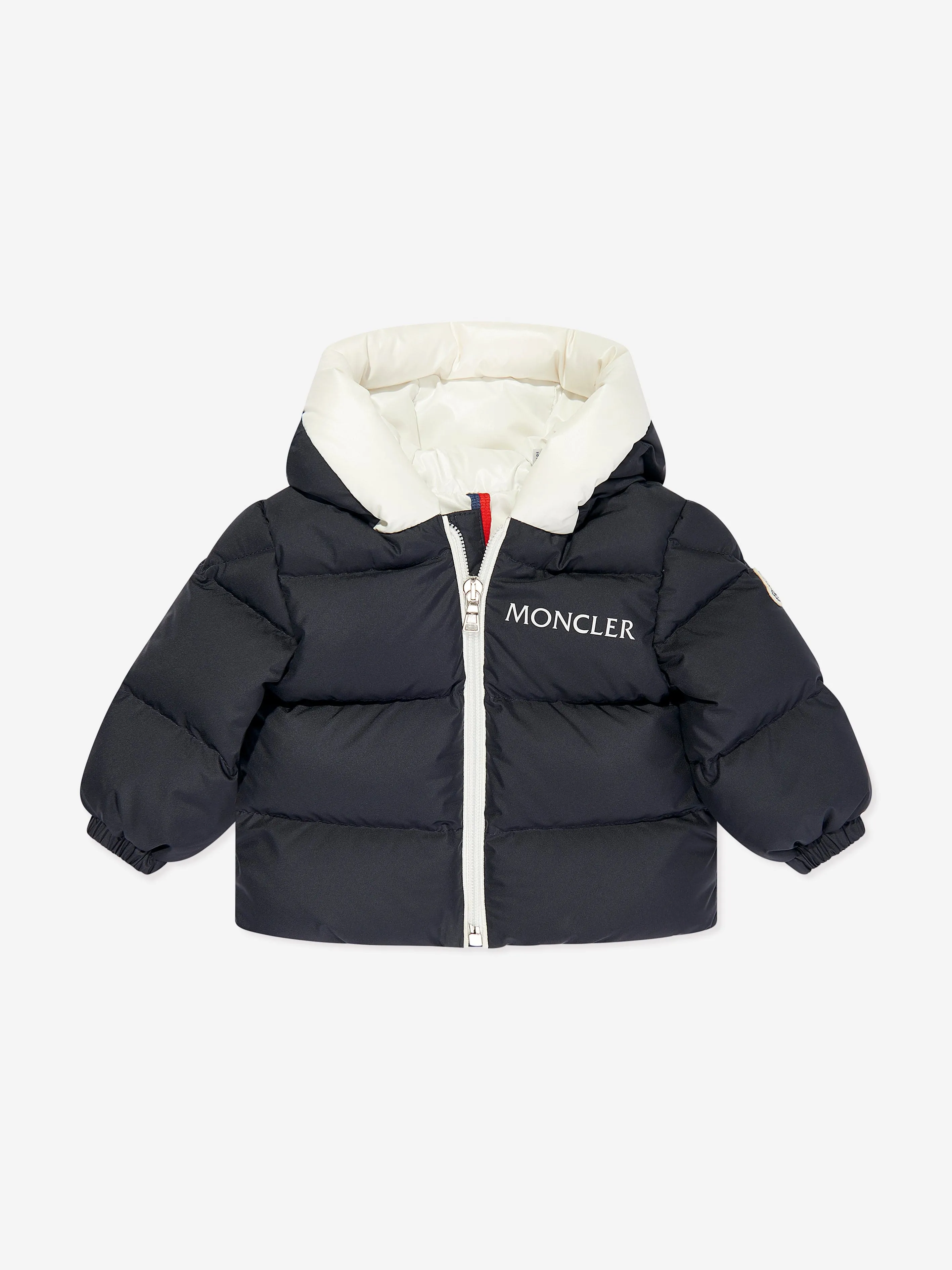 Moncler Enfant Baby Down Padded Xola Jacket in Navy