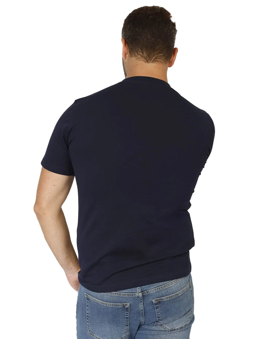 Navy Cotton Crew Neck T-Shirt