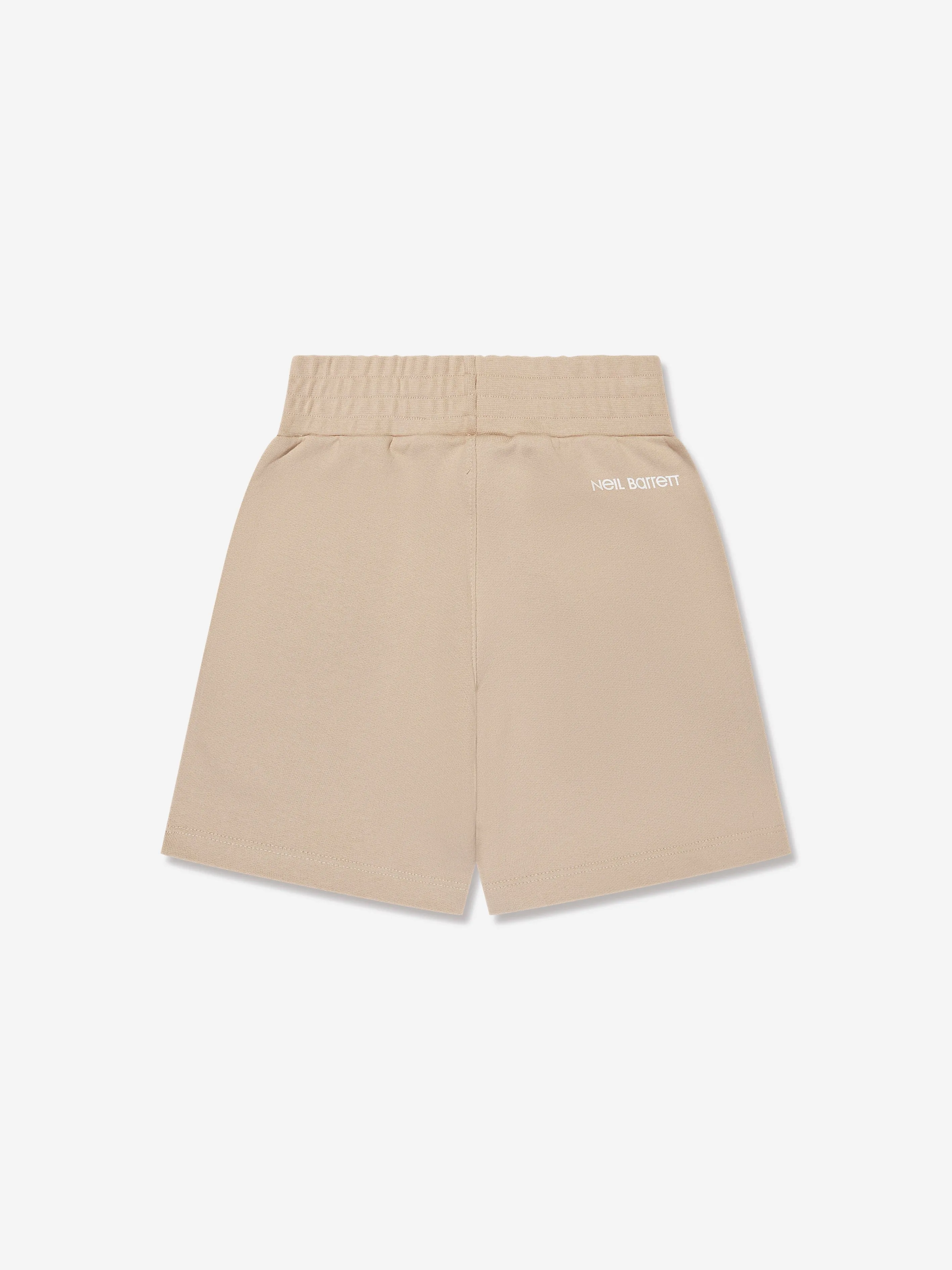 Neil Barrett Boys Thunderbolt Shorts in Beige