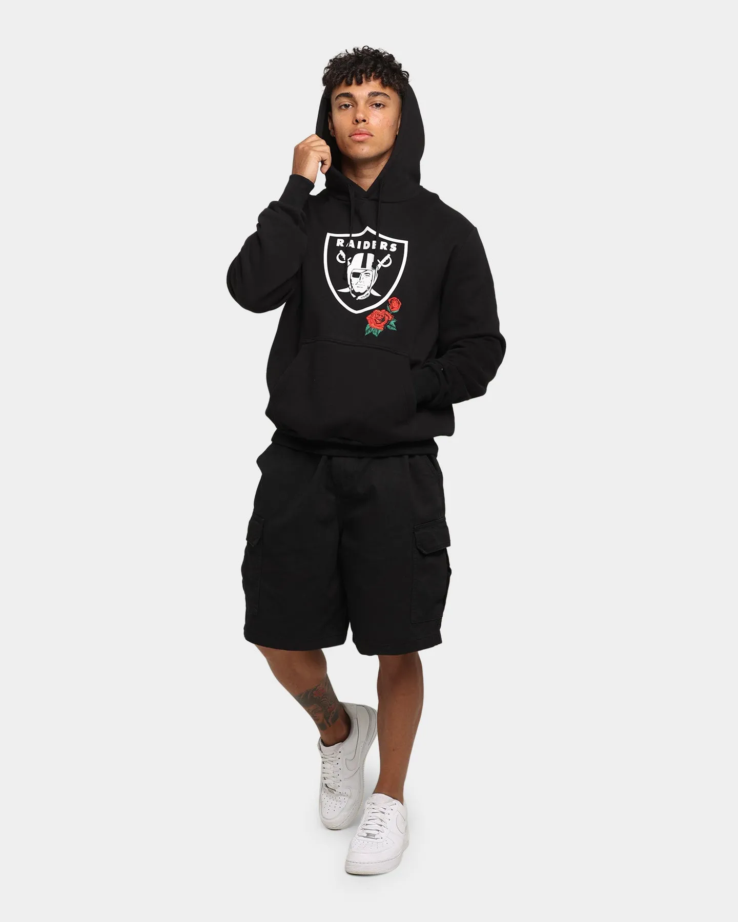 New Era Las Vegas Raiders Large Rose Hoodie Black