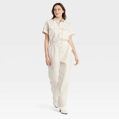 New - Women's Short Sleeve Boilersuit - Universal Thread