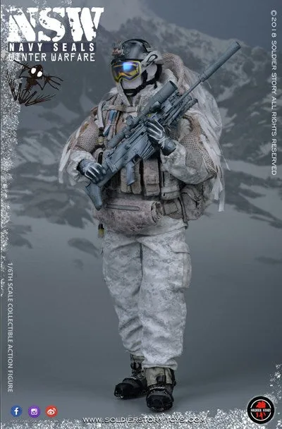 NSW Winter Warfare - AOR1 Snow Camo Spray MOLLE Chest Rig Set