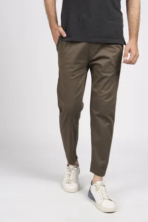 Olive AO Chino Pant Open Cuff Bottom (Cotton Twill Stretch Fabric)