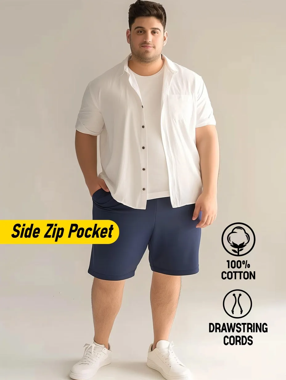 Pack of 3 cotton plus size shorts