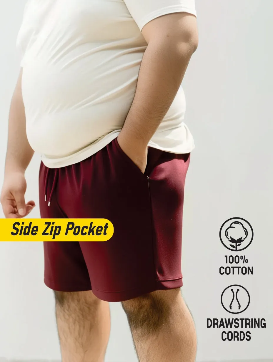 Pack of 3 cotton plus size shorts