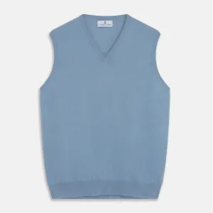 Pale Blue Cashmere Ifor Slipover