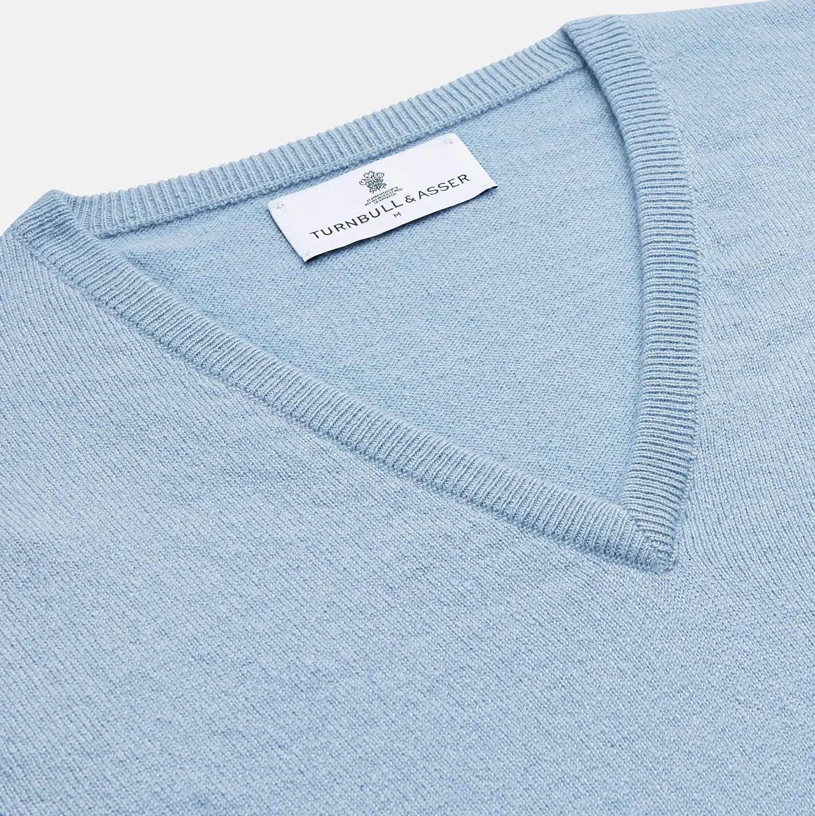 Pale Blue Cashmere Ifor Slipover