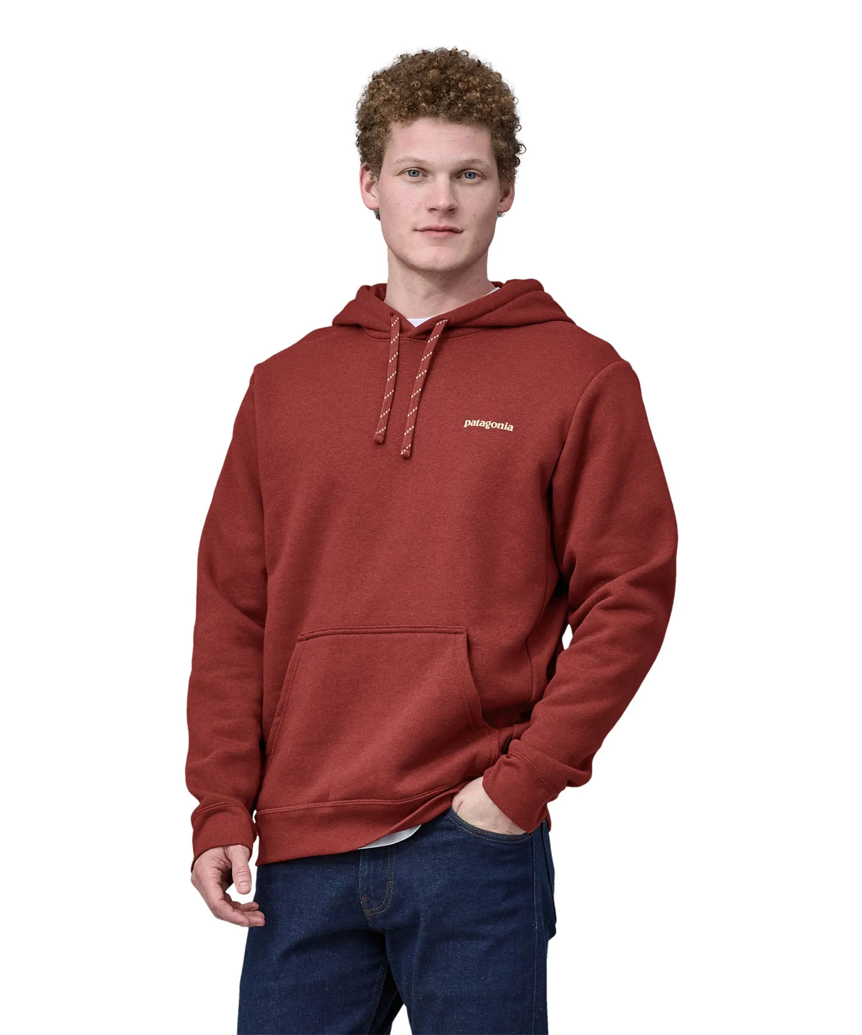 Patagonia Fitz Roy Icon Uprisal Hoody - Mangrove Red