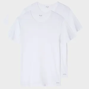 Paul Smith - Men's Crew Neck Short-Sleeve T-Shirt Two Pack in White