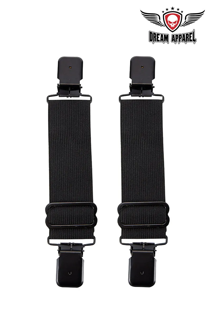 Plain Black Alligator Boot Clips