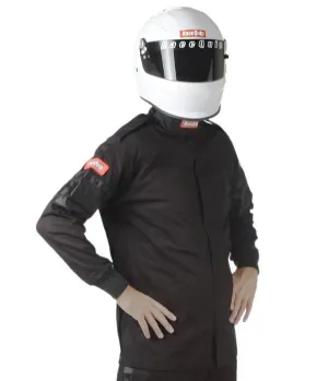 RaceQuip 111 Series Pyrovatex Single Layer Racing Driver Fire Jacket [SFI 3.2A/ 1] - Black/Red/Blue