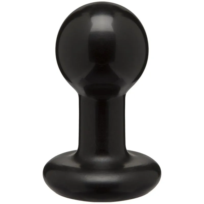 Round Butt Plug - Small - Black