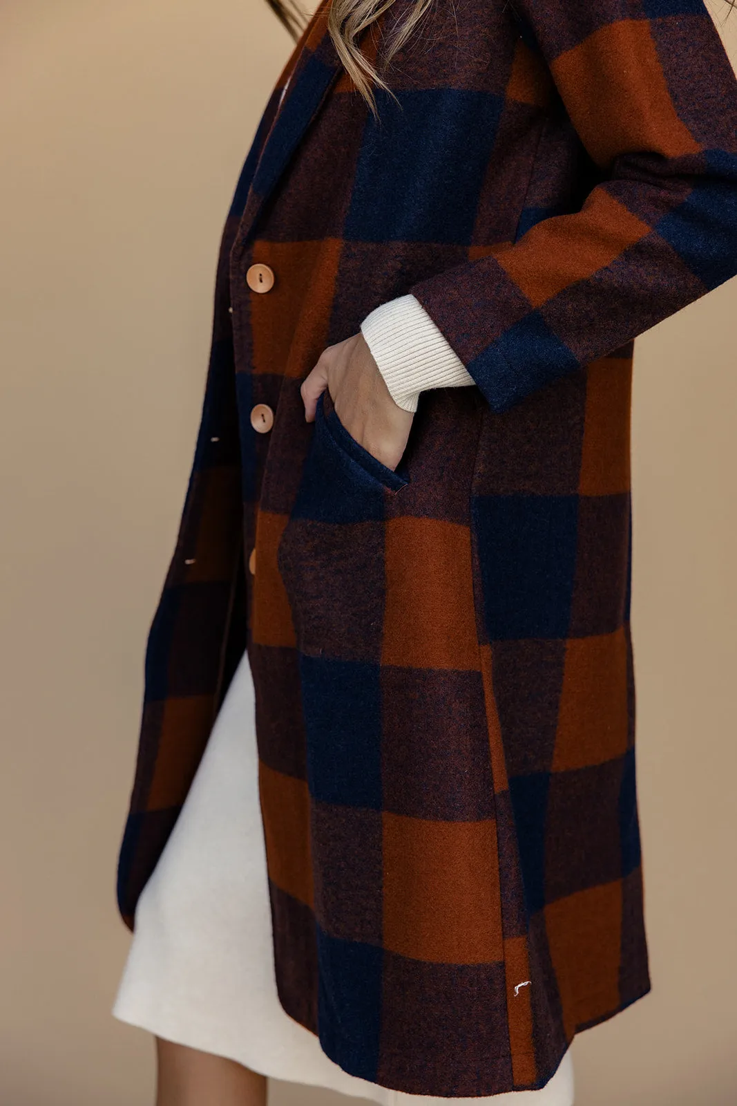 SALT Mount Royal Buffalo Plaid Coat