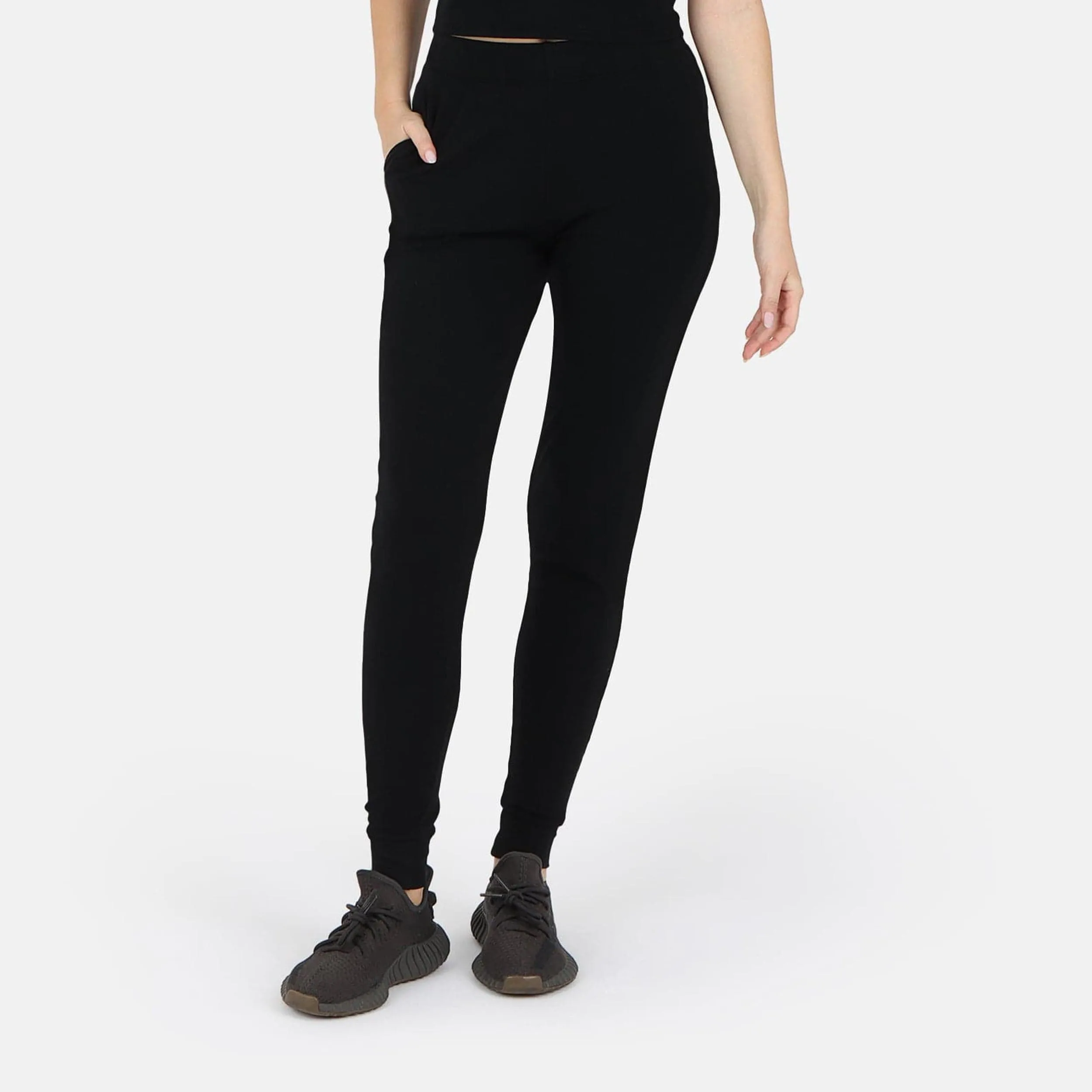 Self-Love Rib Jogger Pant - Black