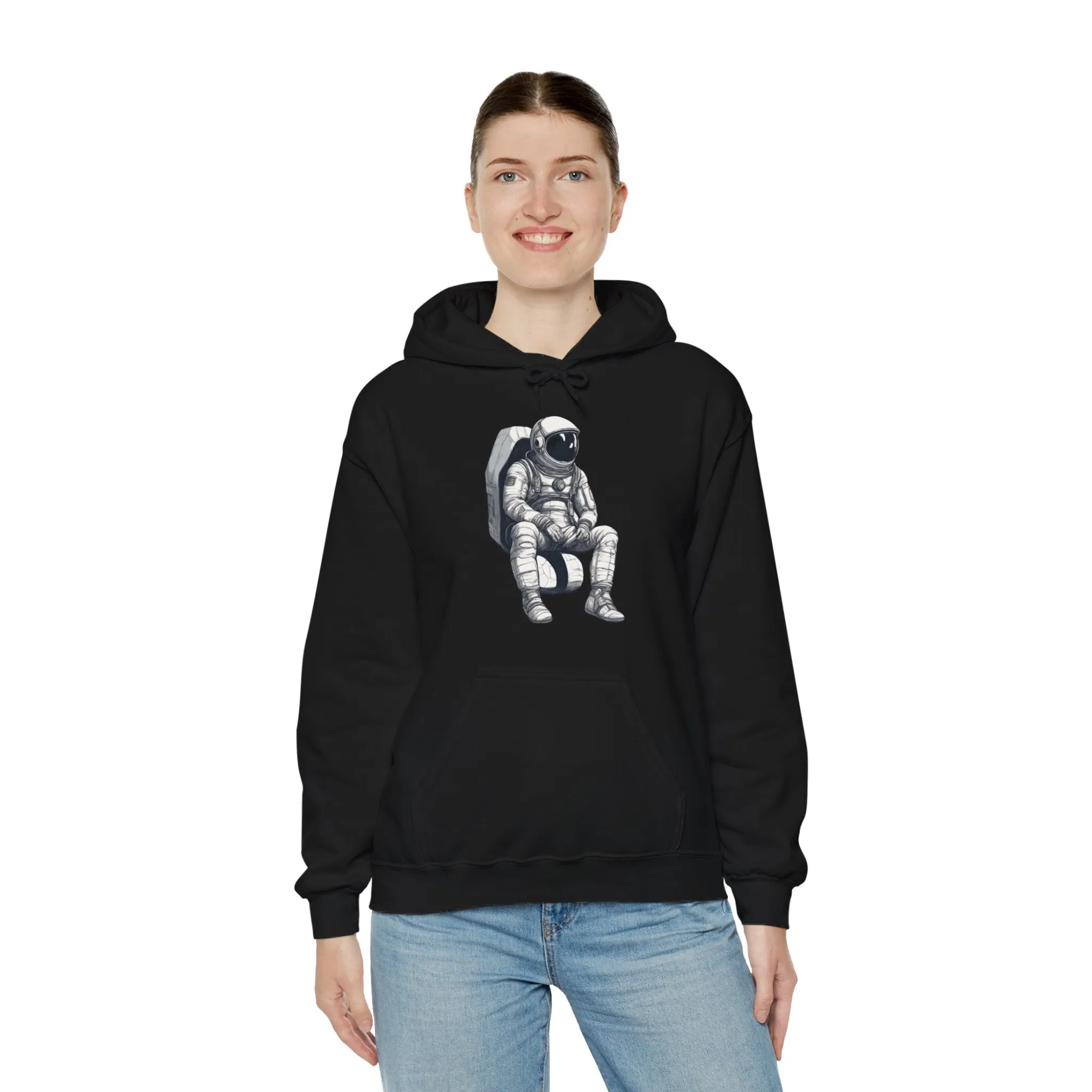 Still Waiting Astronaut Spaceart Sci-Fi Hoodie