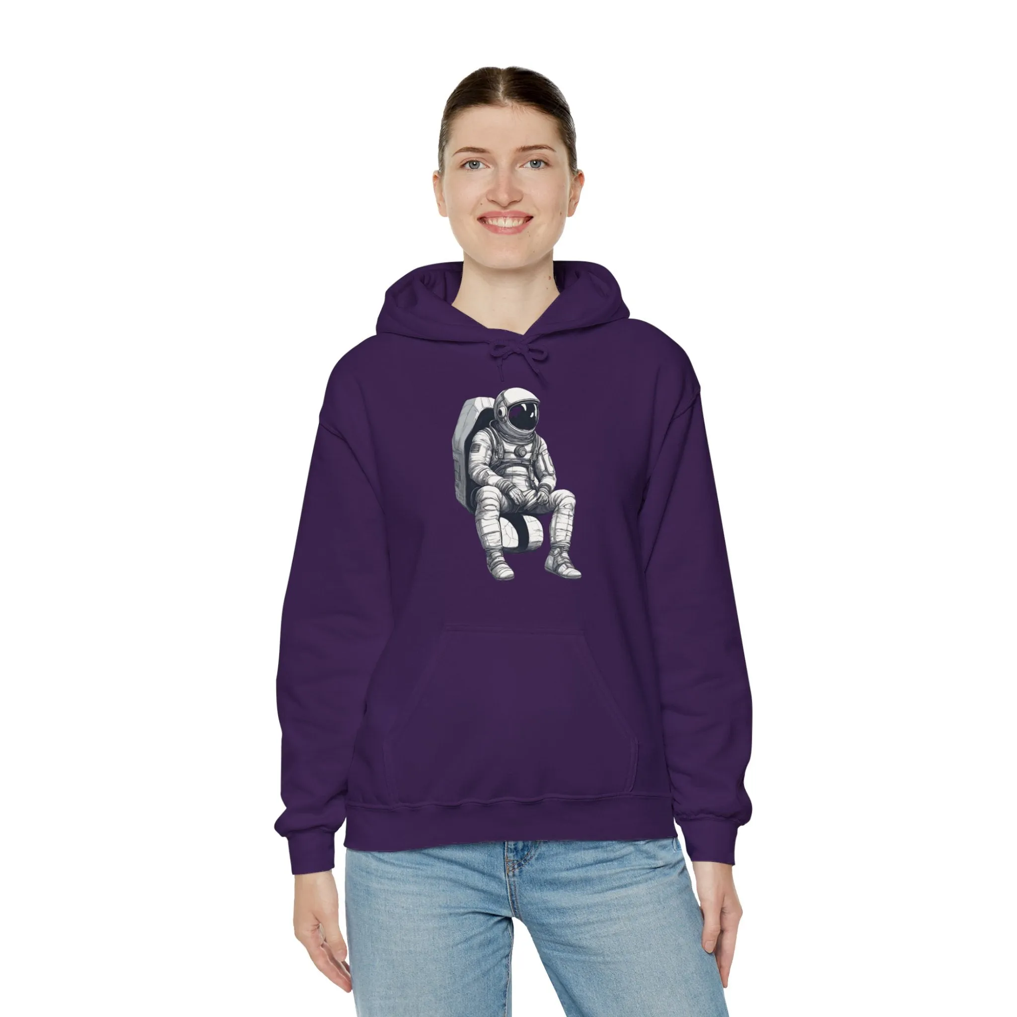 Still Waiting Astronaut Spaceart Sci-Fi Hoodie