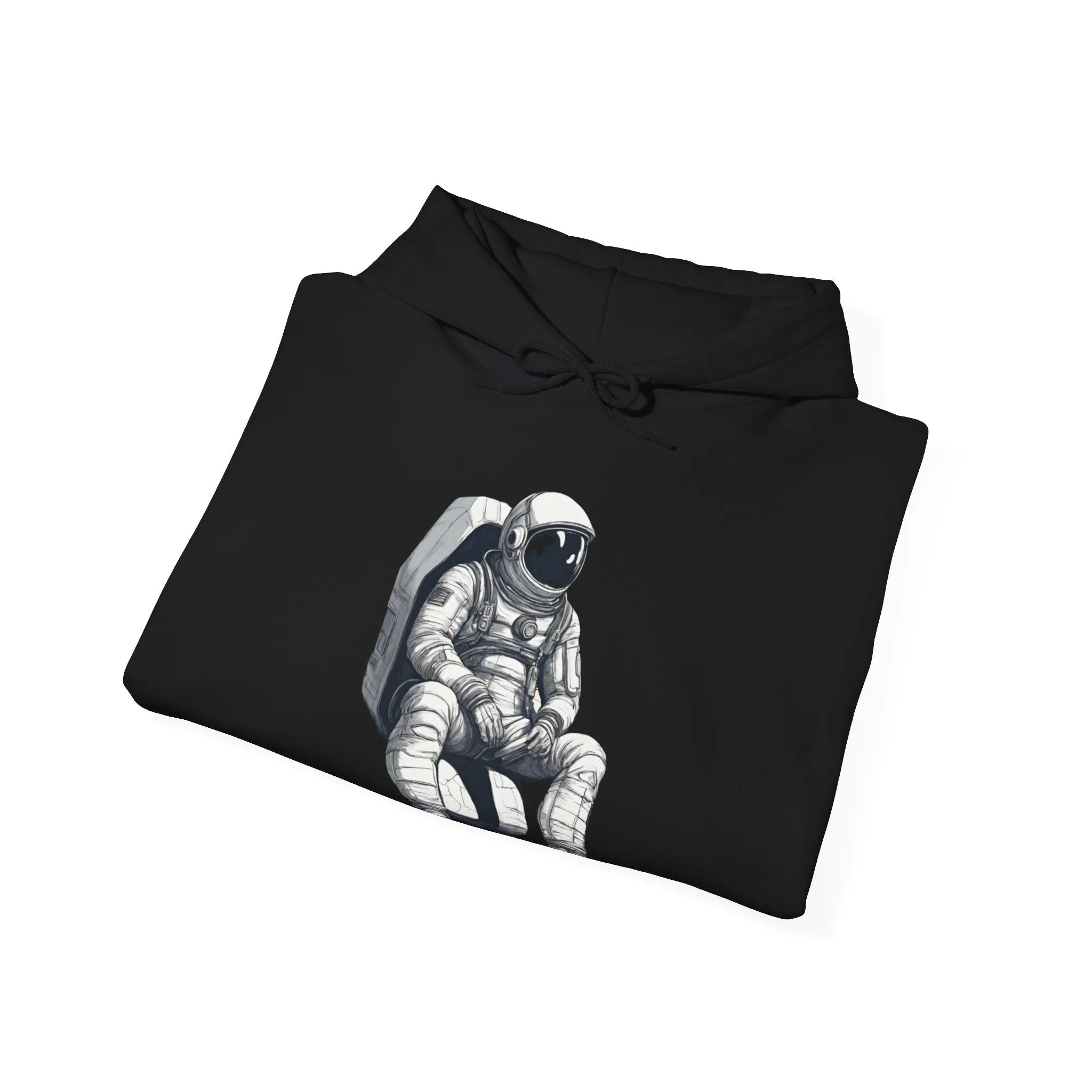 Still Waiting Astronaut Spaceart Sci-Fi Hoodie