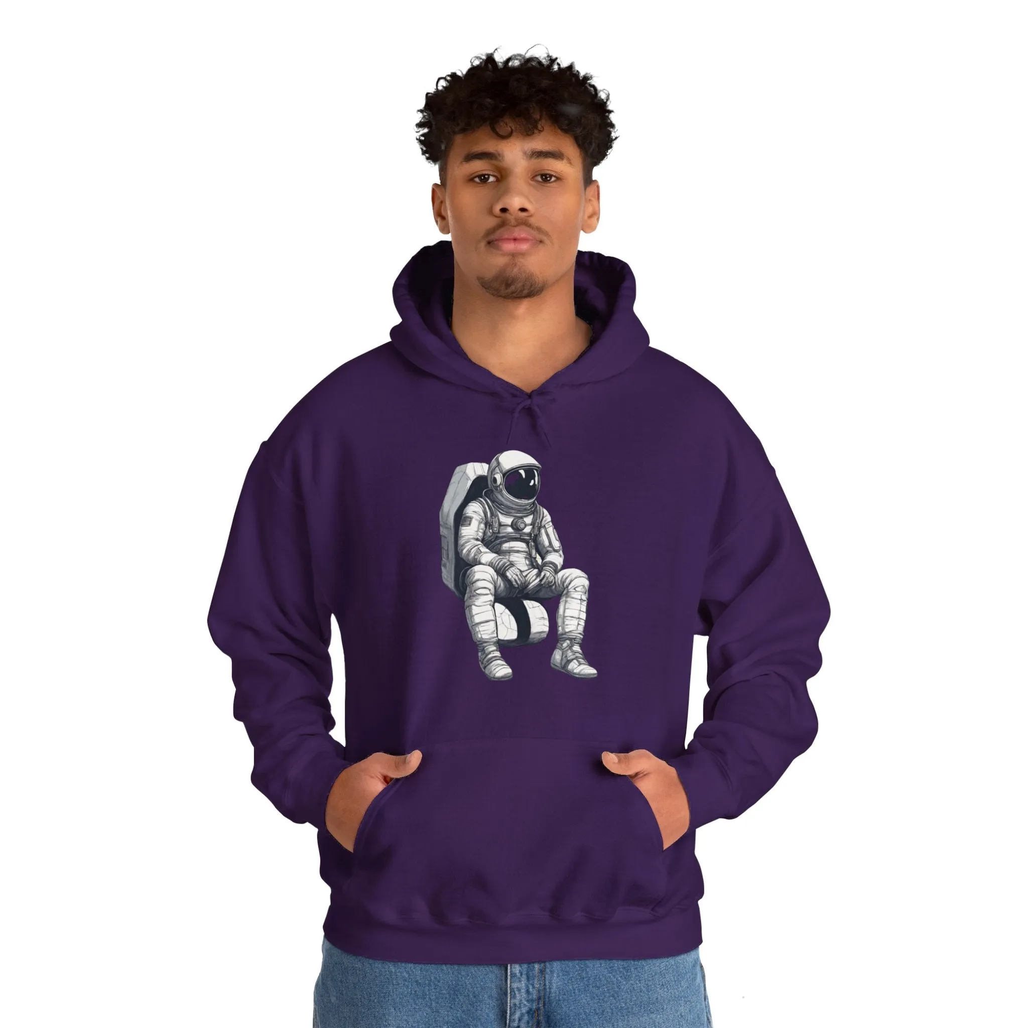 Still Waiting Astronaut Spaceart Sci-Fi Hoodie