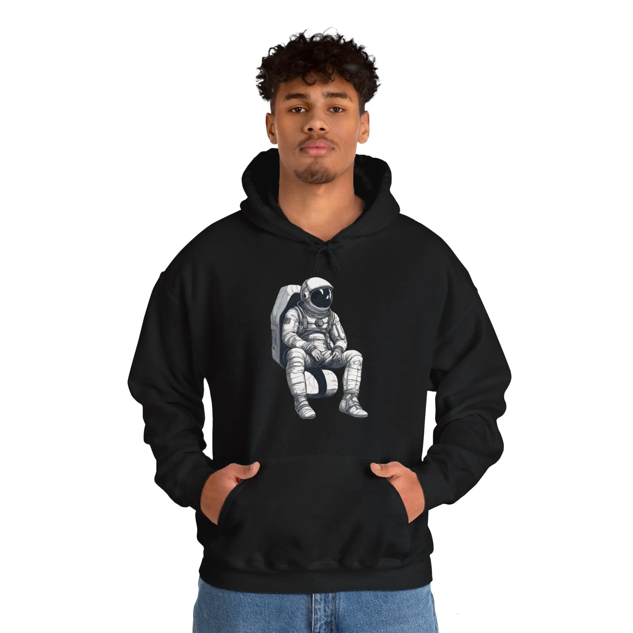 Still Waiting Astronaut Spaceart Sci-Fi Hoodie