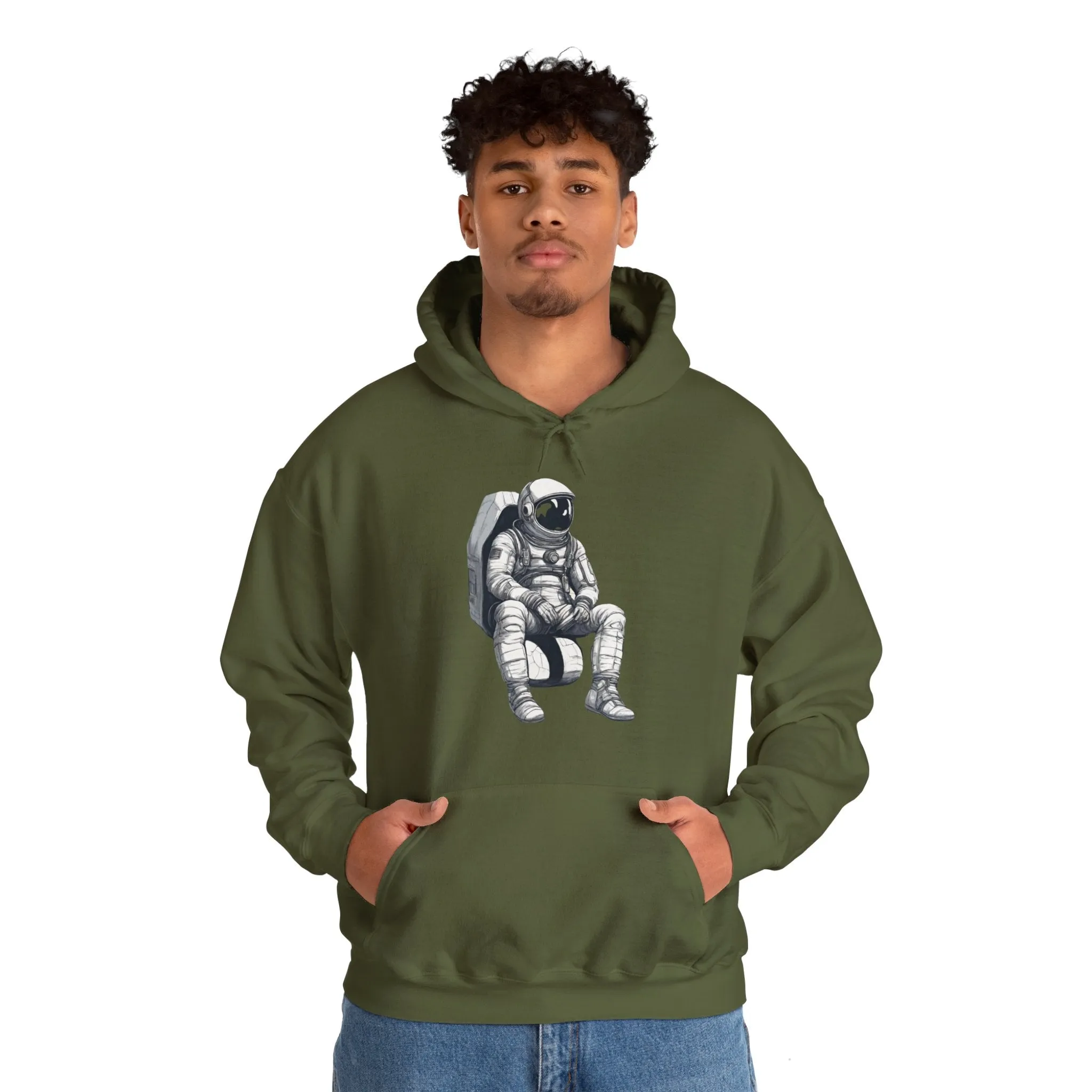 Still Waiting Astronaut Spaceart Sci-Fi Hoodie