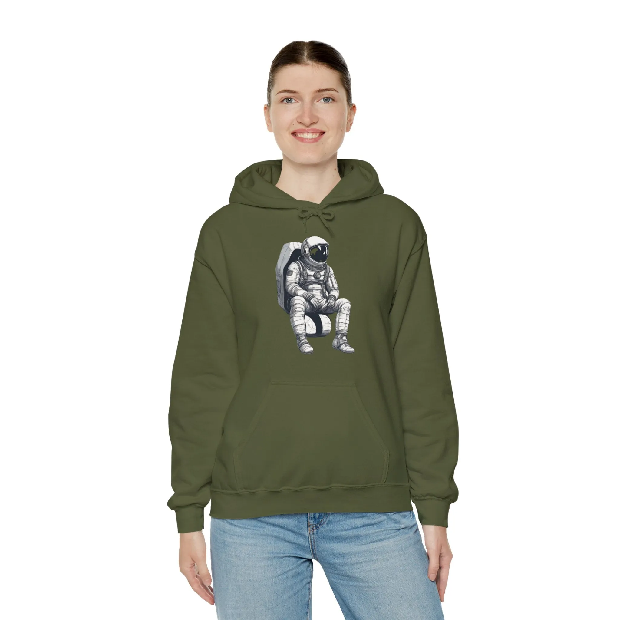 Still Waiting Astronaut Spaceart Sci-Fi Hoodie