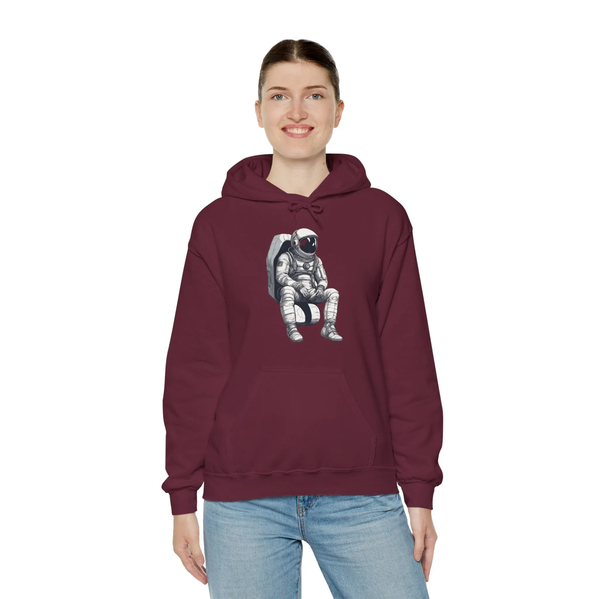 Still Waiting Astronaut Spaceart Sci-Fi Hoodie