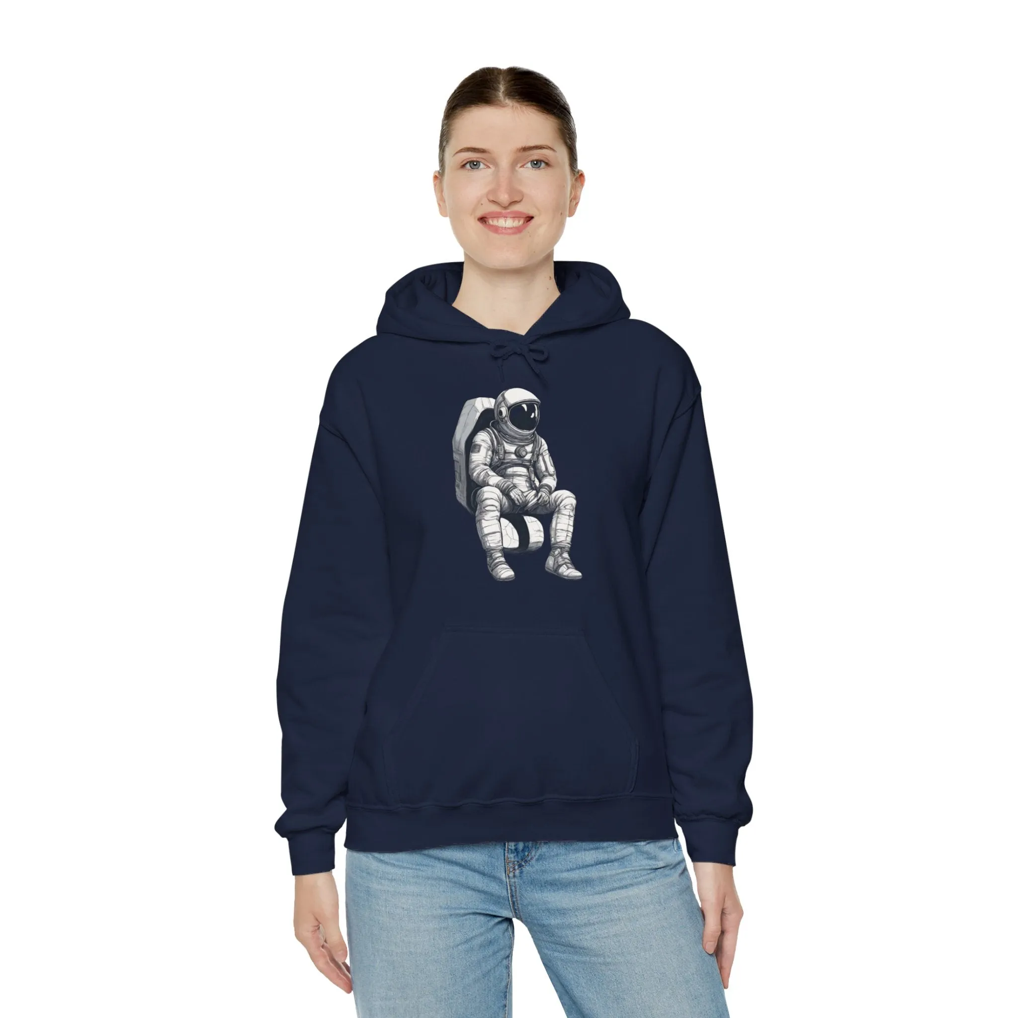 Still Waiting Astronaut Spaceart Sci-Fi Hoodie