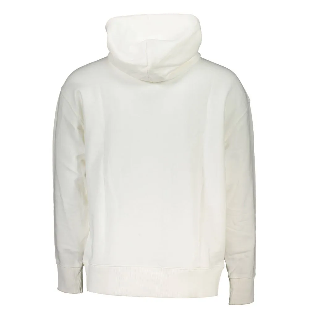 Tommy Hilfiger Elegant White Hooded Cotton Sweatshirt