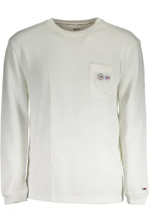 Tommy Hilfiger White Cotton Men Sweater