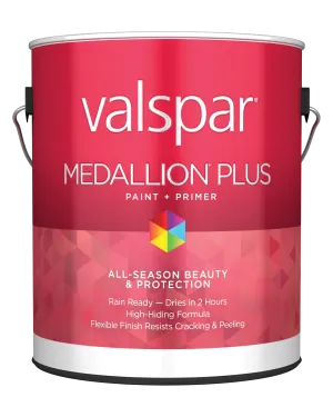 Valspar® Medallion® Plus Exterior Paint   Primer Satin 1 Quart White Base