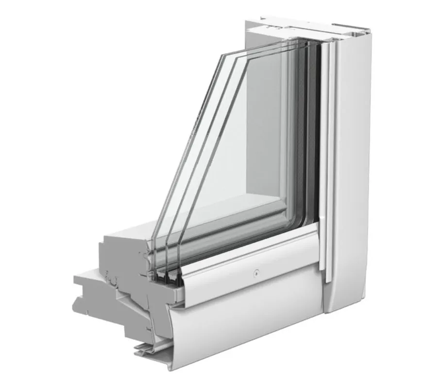 VELUX GGL CK06 2069 Solar UV Heat Protection Glazing White Painted Centre-Pivot Window (55 x 118 cm)