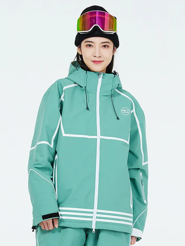 Women Winter Snowboarding Jacket Hooded Sports Coat