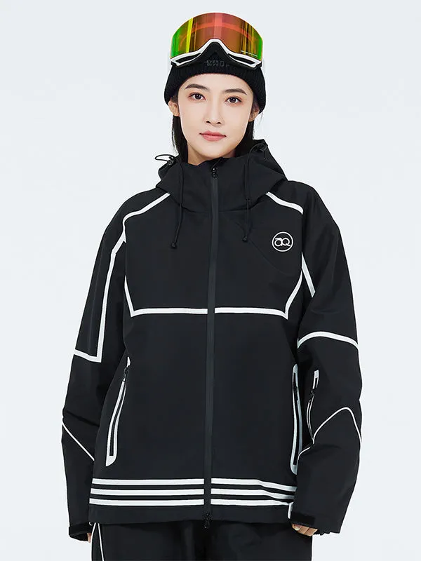 Women Winter Snowboarding Jacket Hooded Sports Coat